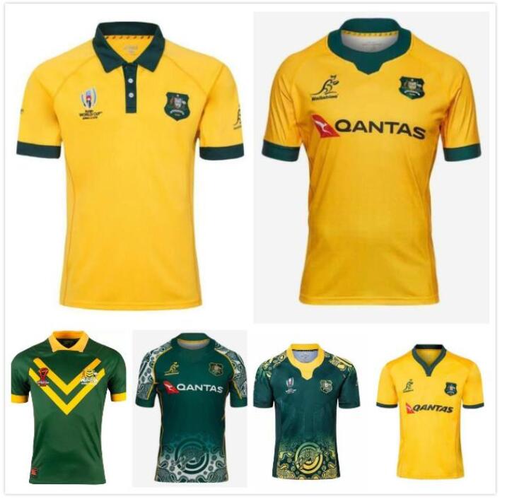 

18 19 20 21 Australia Rugby Jerseys home away Kangaroos Wallaby Size S-3XL maillot de National League, Blue