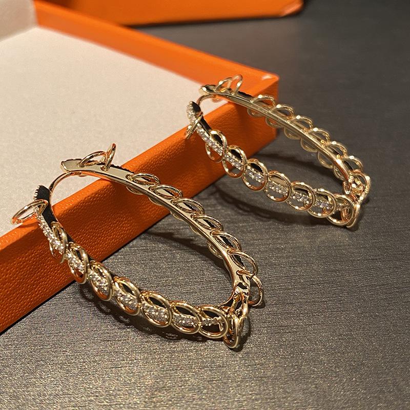 Multi-circle Oval Geometric Earrings Design Sense Female Short Hair Exaggerated In Europe And America Hoop & Huggie-image-697468086