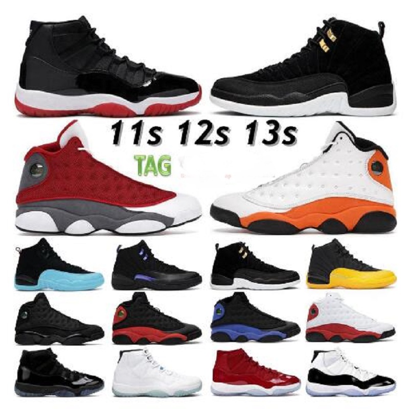 

Top Quality Mens Basketball Shoes 11 11s 25th Anniversary Bred Concord 45 Space Jam 12 12s Indigo Gamma Blue Reverse Taxi 13Chicago Black Men Women Sneakers, Color 8