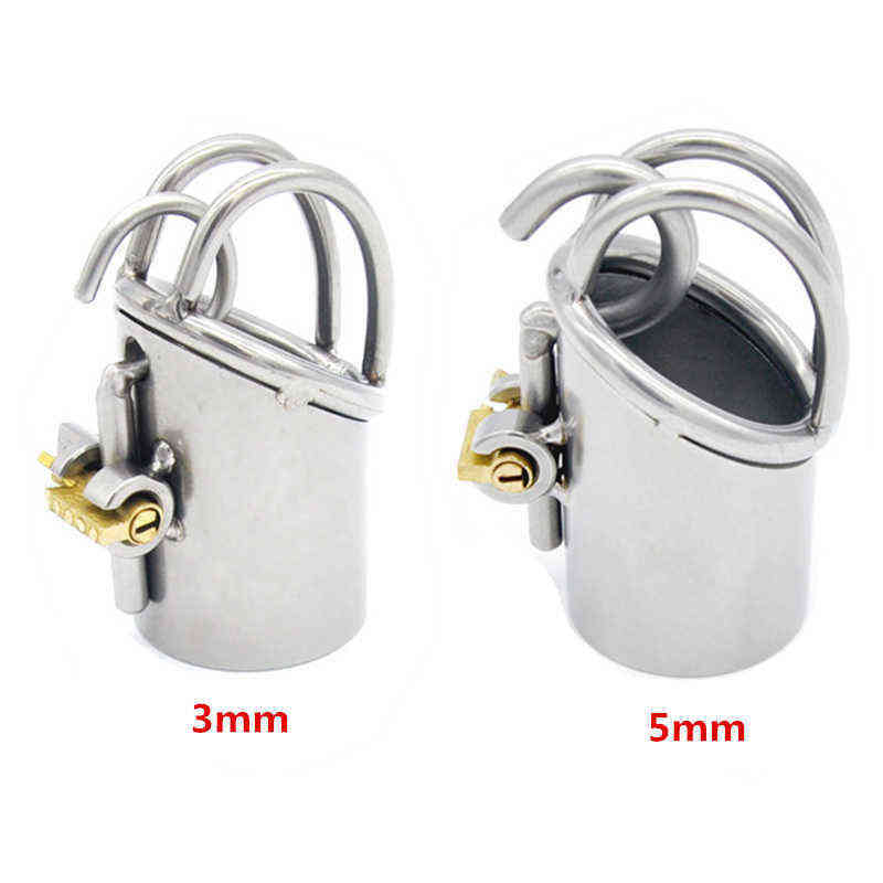 

Nxy Chastity Device Cockrings Male Stainless Steel Penis Piercing Pa Puncture Cock Lock Bondage Cage Sex Toys Men Bdsm Product A215 1210