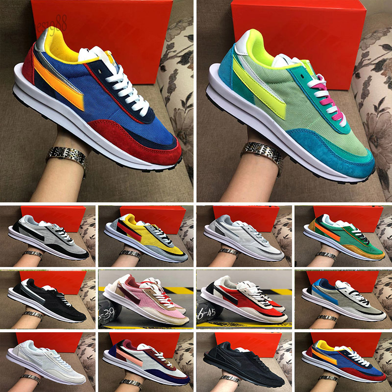 

2021 runs LDV Waffle nylon Pegasus Vaporf runner sports shoes Tour Gym Red Black White women mens daybreak trainers sneakers, Color 1