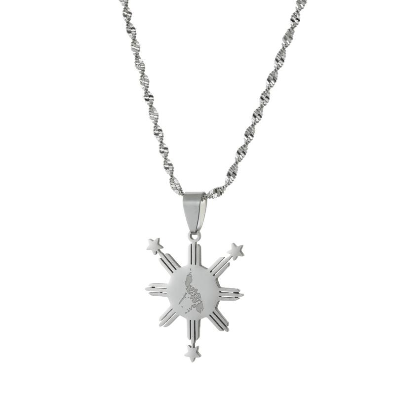 

Chains Philippines Map Flag Pendant & Necklaces For Women Men Country Pilipinas Jewelry Filipino Gifts