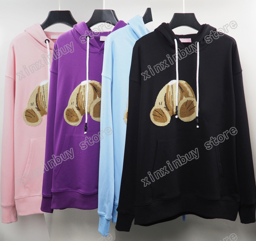 

21ss mens women designer Sweatshirts Hoodies Towel embroidery bear casual high quality fashion men top black white S-XL, P02