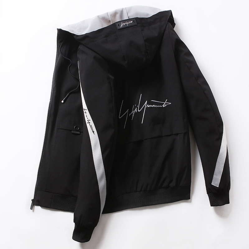 

Men's large Hooded Jacket 2020 fashion jacket men, White