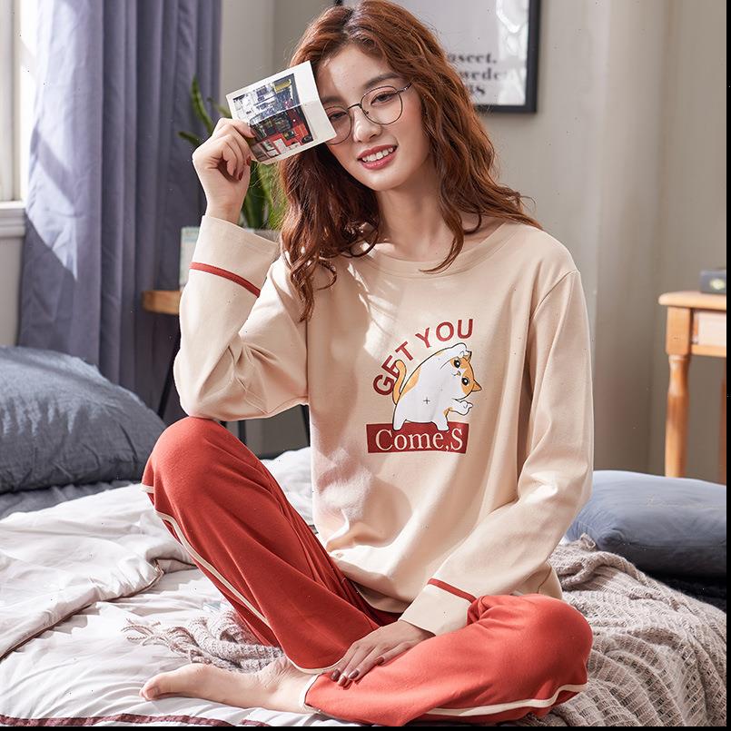 

sets two piece cotton women sleepwear pajamas set pyjamas lovely pijama cartoon home wear short nightwear pjs  xxl, Black;red