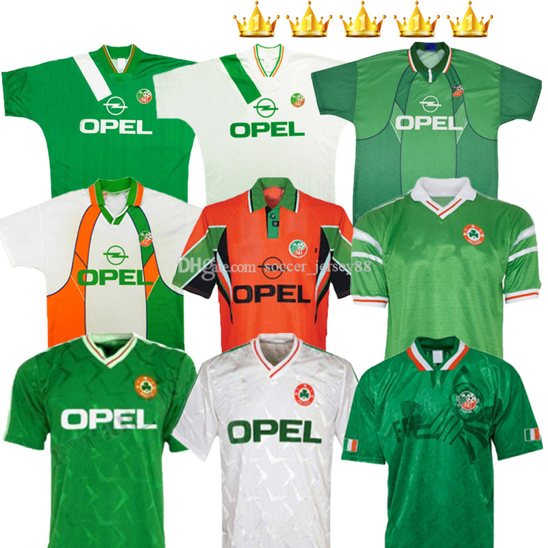 

Ireland retro soccer jerseys 1988 1990 1992 1994 1995 1996 1990-92 1988-90 1994-96 home away 88 90 92 94 95 96 97 98 1997-98 classic vintage Keane Irish kits football shirts, Adult home