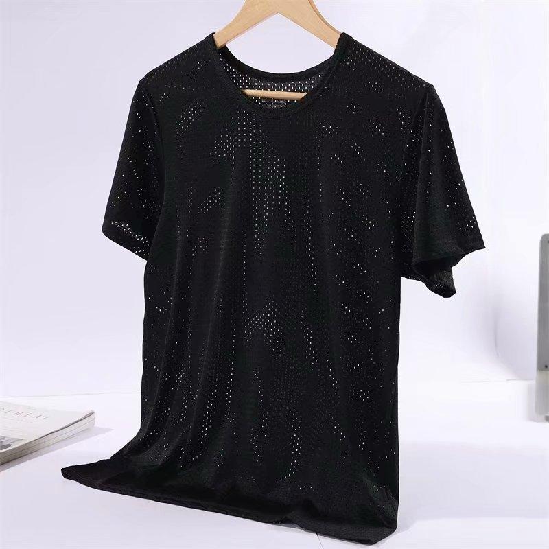 

2021 pure red t shirt quick-drying clothes summer short-sleeved round neck running men's women's wholesale outdoor sports custom any print 103, As pic