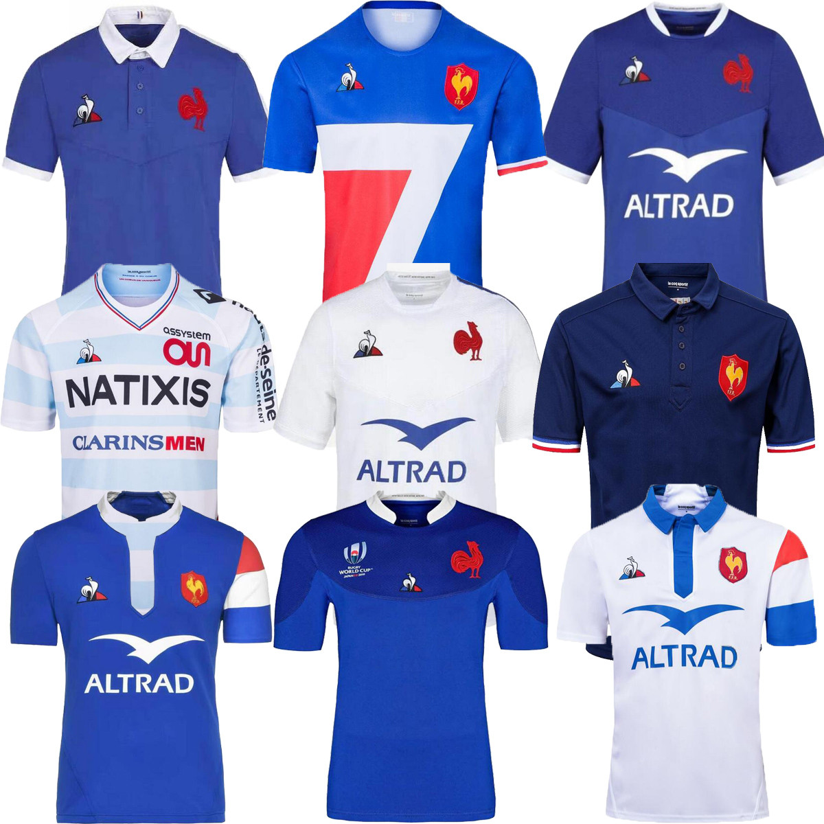 

New style 19 20 2021 2022 Super Rugby Jerseys shirt Thailand quality 20/21 Rugby Maillot de Foot French BOLN shirts vest, Black