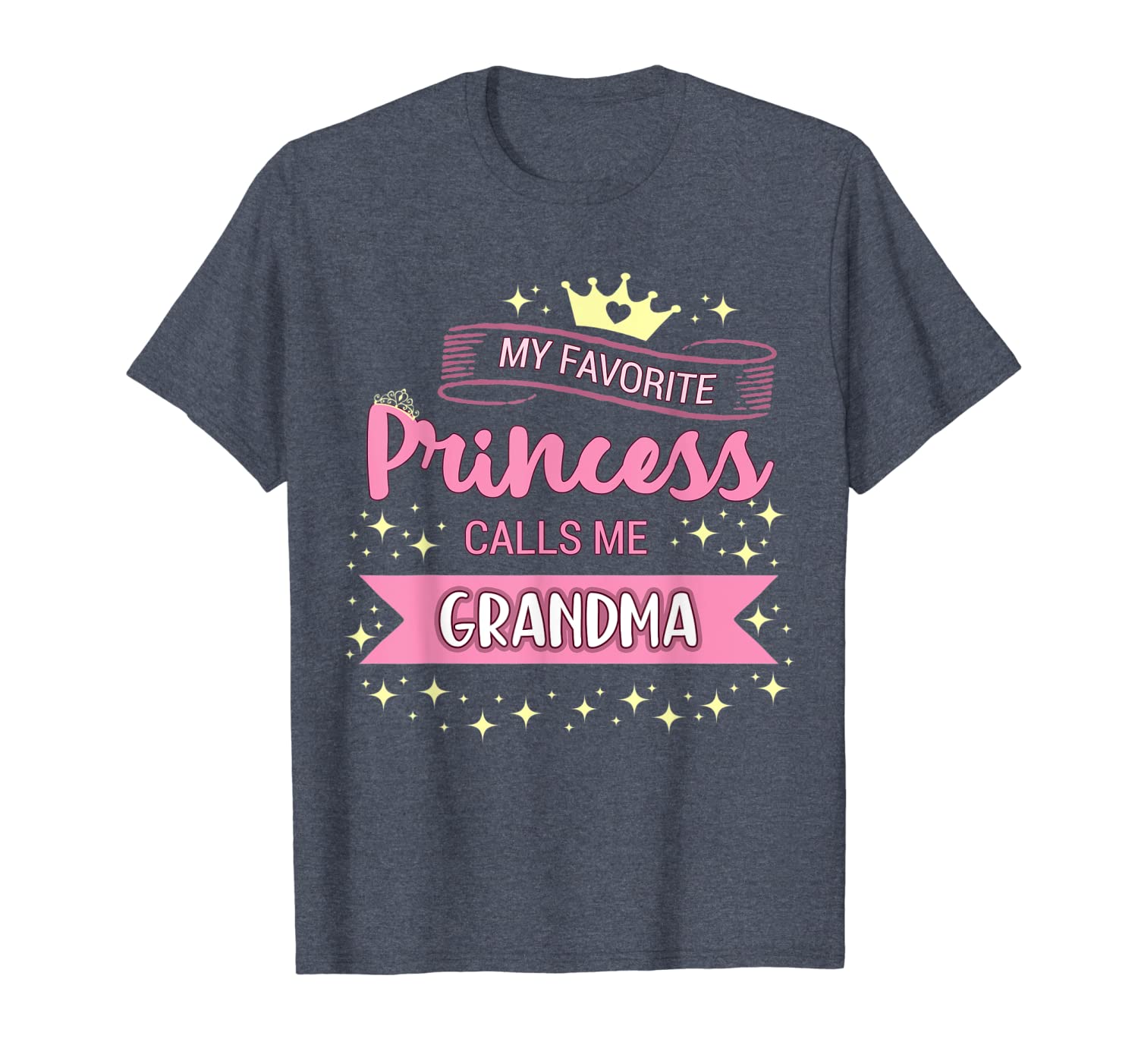 

my favorite princess calls me grandma t-shirt nana gift tee, White;black