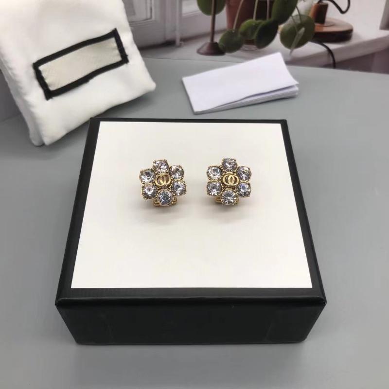 

Stud Exquisite Women 925 Silver Snowflake Zircon Earrings Original High Quality Brand Jewelry Logo Holiday Couple Gift, Golden;silver