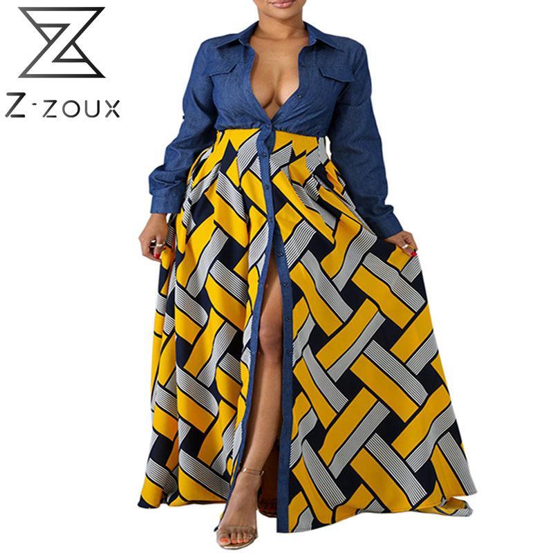 

Women Dress Patchwork Color Matching Long Sleeve Sexy Dresses Plus Size Vintgae Fashion 210524, Yellow