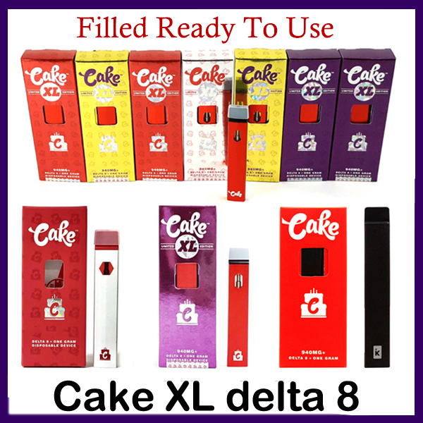 

Filled Cake XL Delta 8 D8 Disposable E cigarettes Device full gram (1ml) Capacity Empty pod Rechargable Vape Pen 280mAh Battery For thick oil
