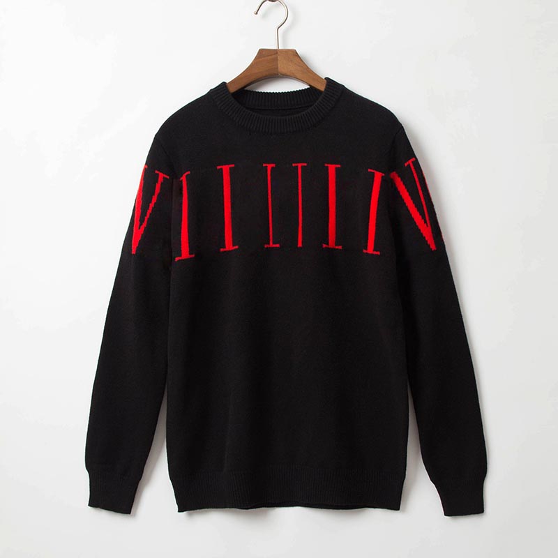 

Men women Fashion designer Round collar stripe autumn winter sweater Hip Hop Sweatshirts Long Sleeve Hoodie Man Woman Casual Clothes ezryezh, Black