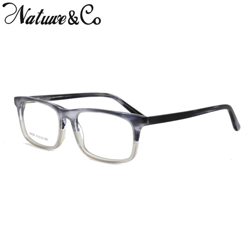 

Fashion Sunglasses Frames Natuwe&Co Retro Acetate Eyeglasses Clear Lens Multi-Color Glasses Men Frame For Unisex 51-35-16-140 Mm