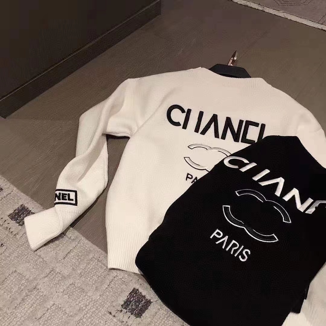 

Women's Jackets sweatshirt 2021 autumn and winter new letter pattern embroidery round neck knitted bottoming shirt trendy women's models, 1# packing bag