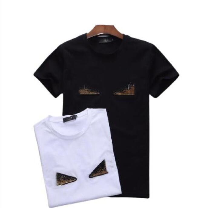 

designer mens monclair polo shirts women t-shirts fashion clothing Embroidery letter Business short sleeve calssic tshirt Skateboard Casual, White;black