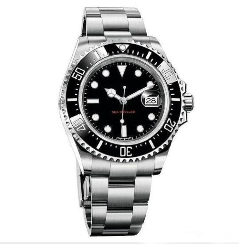

Mens Watch Ceramic Bezel 43mm RED 18ct Gold SEA-DWELLER Stainless Steel 126603 With Glide Lock Solid Clasp Automatic Men Watches