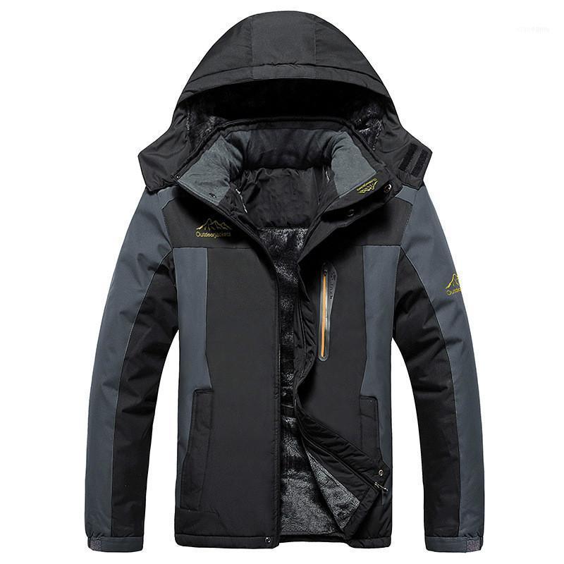 

Men's Down & Parkas High Quality Winter Jacket Casual Thicker Fleece Windproof Warm Jackets Coat Plus Size Wadded Clothing L-9XL1, Black