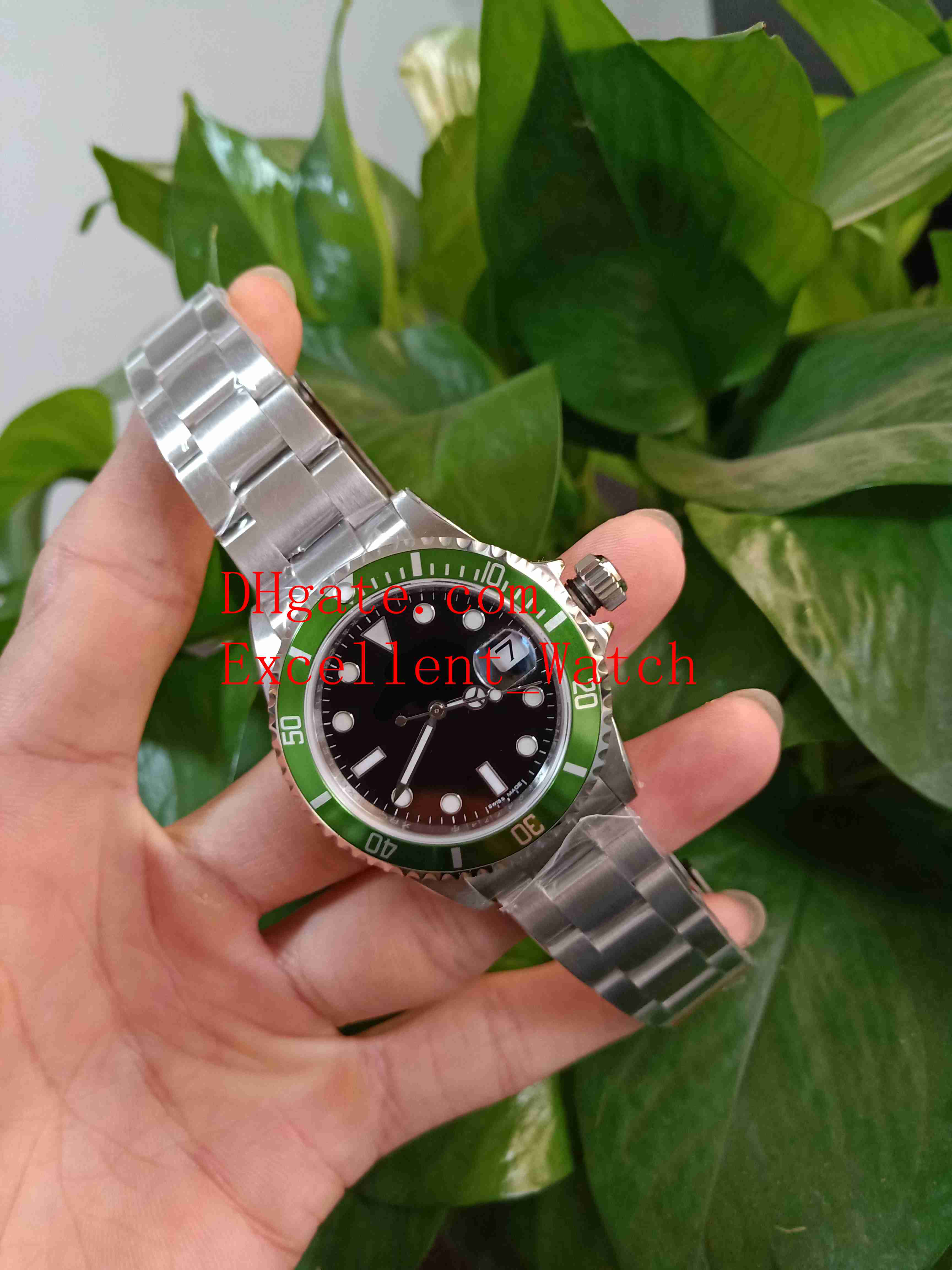 

BP Factory Vintage Wristwatches 40 mm 16610 50ht Anniversary Stainless Steel Green Alloy Bezel Black Dial Asia 2813 Movement Automatic Mens Watch Watches