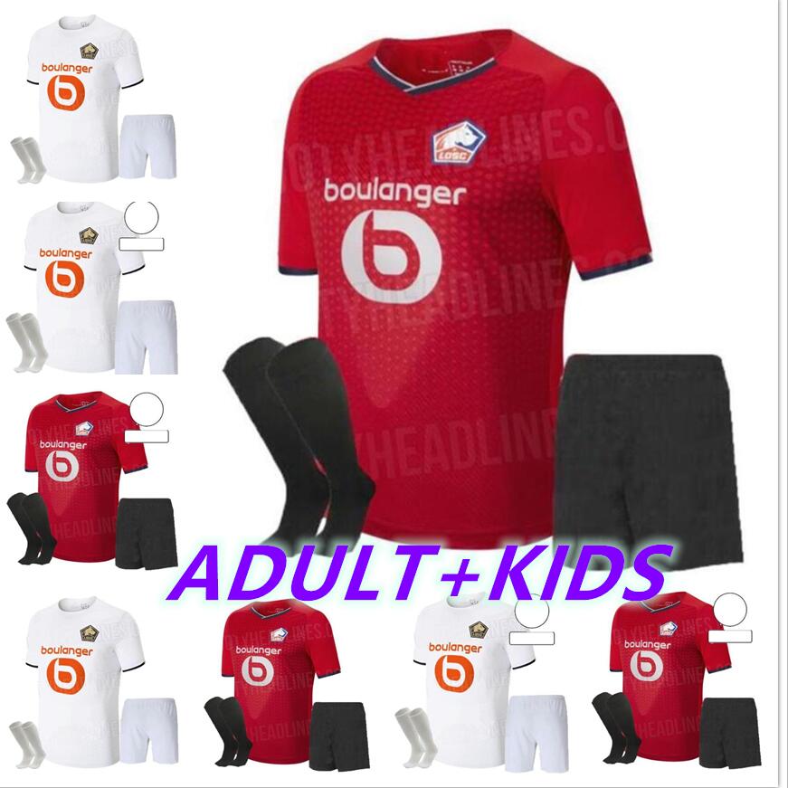 

Adult+kids kit 2021 2022 LOSC Lille soccer jerseys set home DAVID FONTE BURAK BAMBA YAZICI 21 22 JIKONE R.SANCHES T.WEAH L.ARAUJO football shirt sets