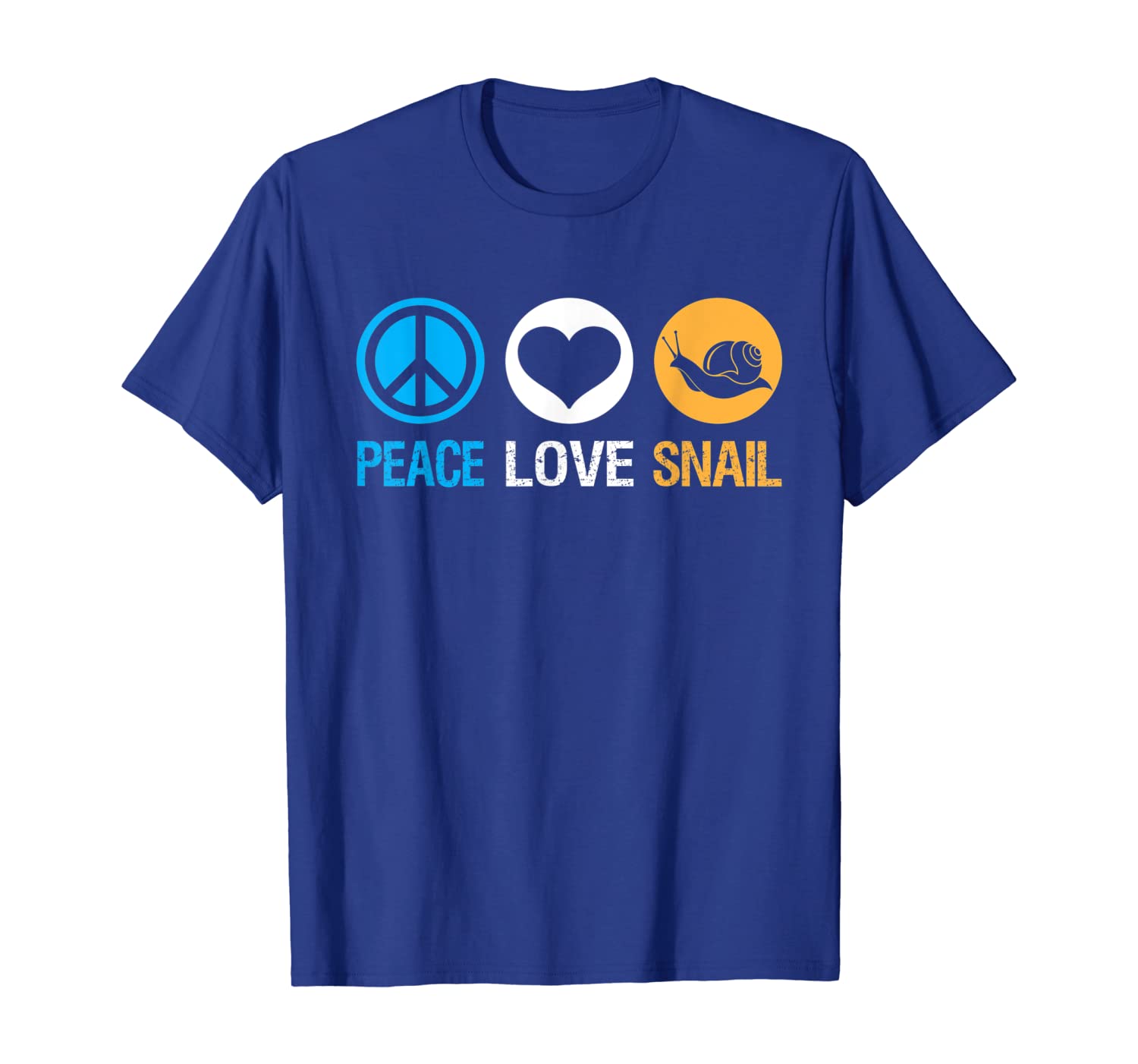 

Vintage Peace Love Snail T-Shirt Snails Lover Gifts, White;black