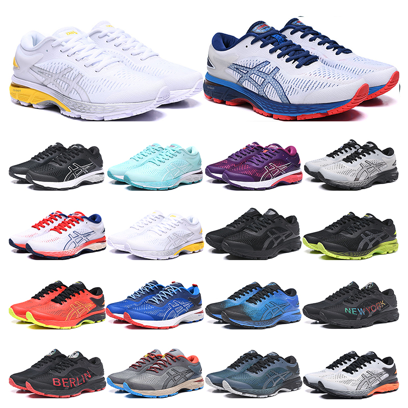 

ASICS mens running shoes womens gel kayano 25 Breathable comfortable pink bule white black gold yellow red sports sneakers trainers, 36-40 1