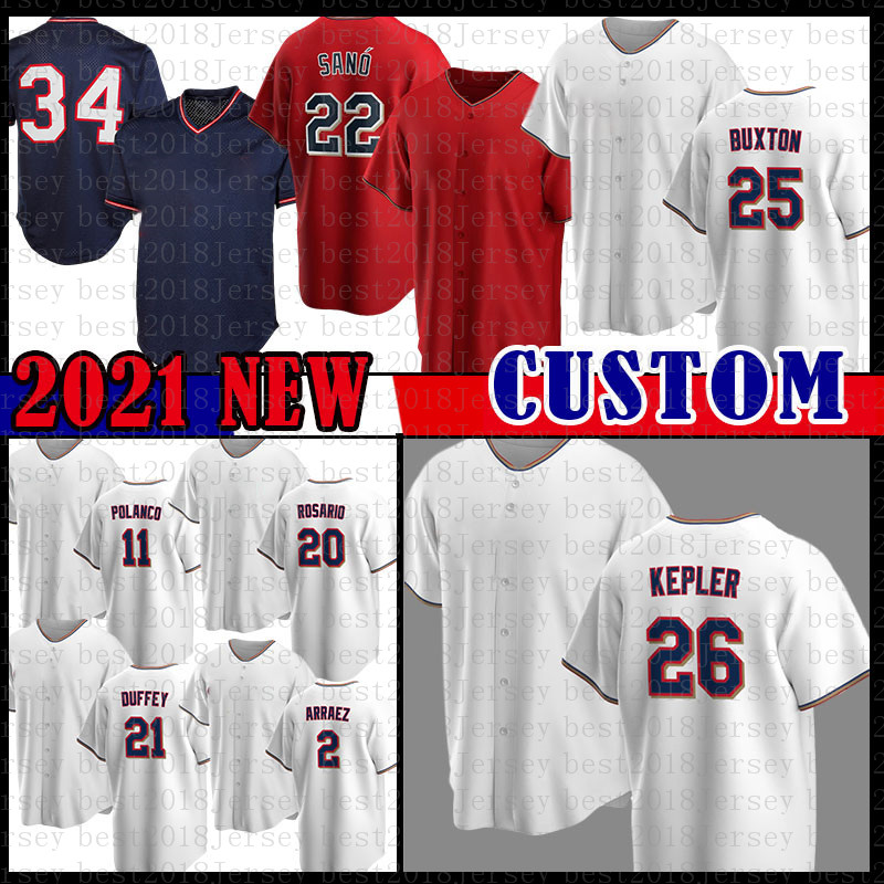 

26 Max Kepler Gary Sanchez Minnesota Baseball Jersey Miguel Sano Harmon Killebrew Francis Peguero Luis Arraez Sonny Gray Byron Buxton Alex Kirilloff Jorge Polanco, Mens(shuangcheng)