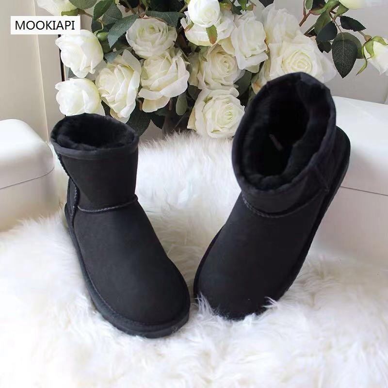 

Boots In 2021, Australia's Top Quality Women's Snow Boots, Real Sheepskin, Natural Wool, Fashionable Short Shoes, Free Deliver, Black