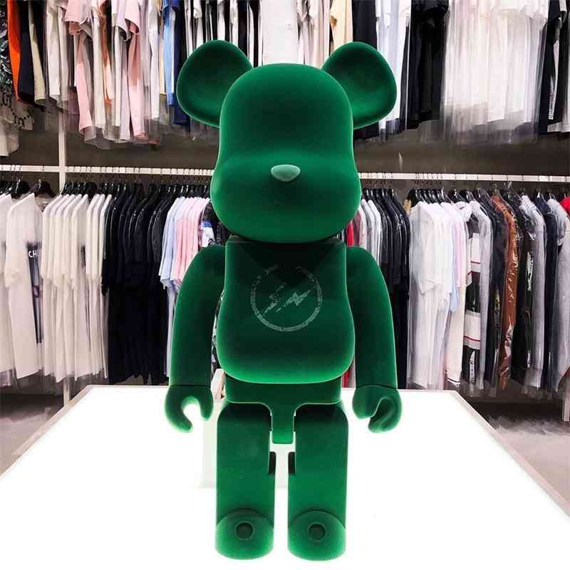 

FigureKaws semi brick Action Box anatomical Bearbrick violent Simpson Sesame Street building block bear doll decoration trend hand-made 400%, Red