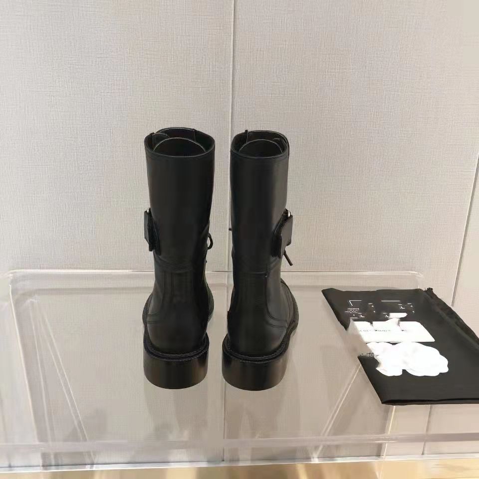 

designer boots logo brand women shoes top fashion soft cowhide leather comfort full sense of design exquisite technology support great quali, Black