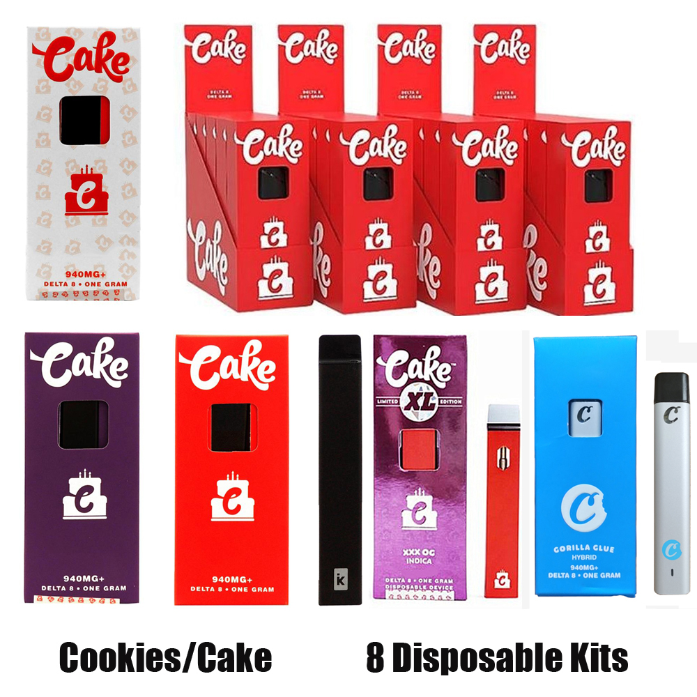 

Cookies Cake XL Opus 8 Disposable Starter Kit E cigarettes Device 1ml Capacity Empty Pod Rechargable Vape Pen 300mAh Battery For thick oil OEM 9 10 vs Bar Plus XXL
