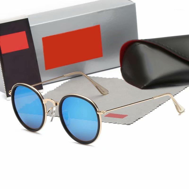 Sunglasses 2021 Classic Small Frame Round Women/Men Brand Designer Alloy Mirror Sun Glasses Vintage Modis Oculos UV400