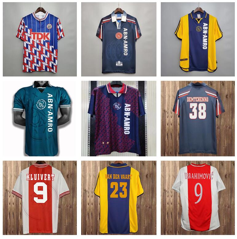 

1994 1995 retro soccer jersey 94 95 VAN DER VAART RIJKAARD KLUIVERT LITMANEN SEEDORF DAVIDS OVERMARS 04 05 football 1989 1990 shirt 2004 BABEL 1998