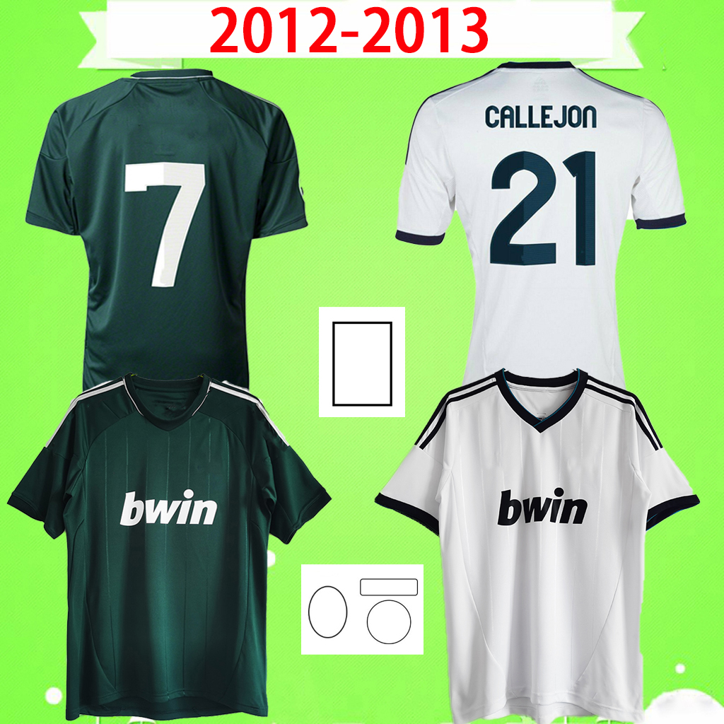 

2012 2013 madrid Retro soccer jerseys real classic 12 13 football shirts Vintage Di Maria Maillot SERGIO RAMOS BENZEMA Kaka Modric Granero Camiseta home away