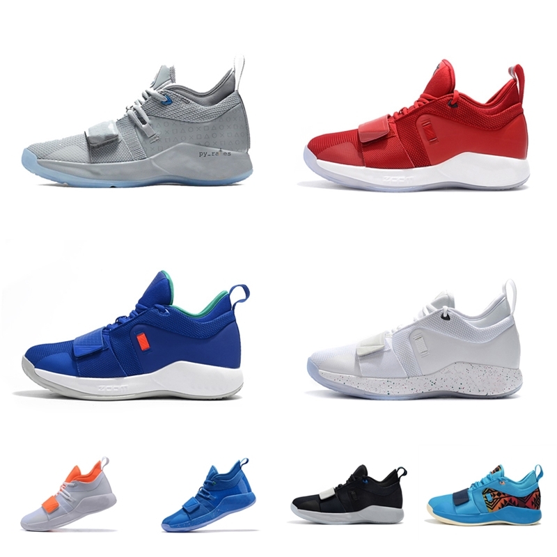 

Mens Paul George Pg2 Shoes for Sale Pg 2.5 Elite Low Sneakers Tennis Mamba Multi Color White Gold Blue Red Black Silver Grey Lure Ps3