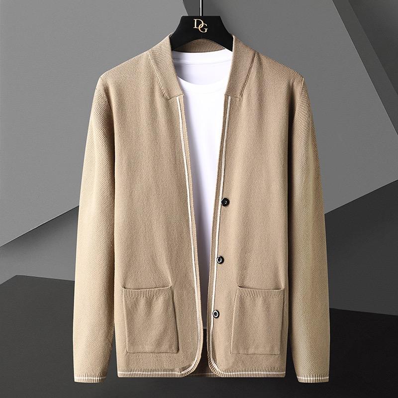 

Men's Sweaters 2021 Spring And Autumn High Quality Knitted Cardigan Youth Simple Japanese Solid Color Coat Fashion Trend Sweater Men, White;black
