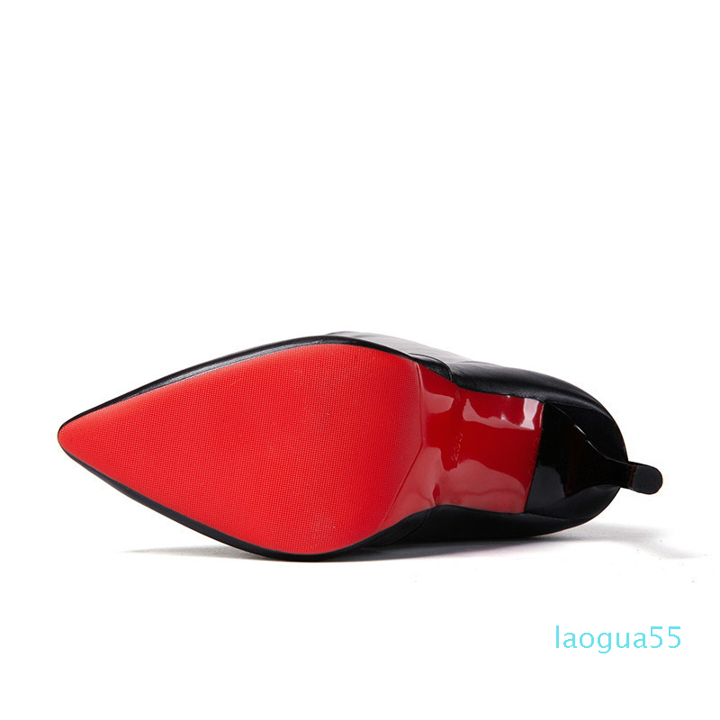 

2022 Women Shoes Boots High Heels Red Bottom Over the knee Boots Leather Fashion Beauty Ladies Long Boots Size 35-39, Black