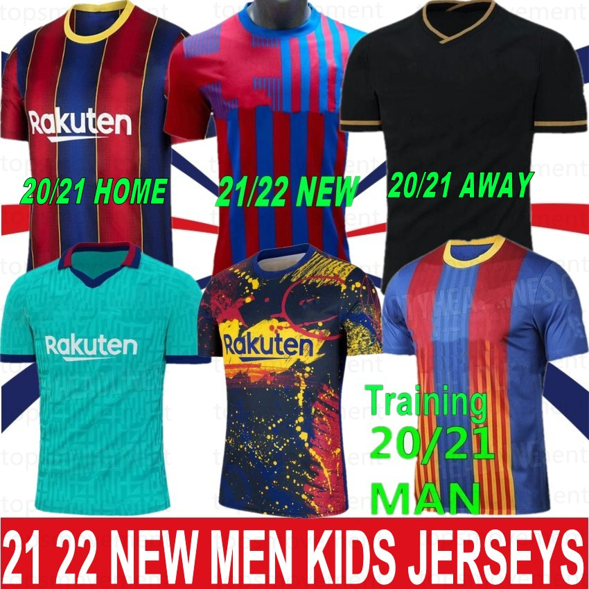 

10 MESSI 20 21 22 Maillots Football Shirt Soccer Jersey 17 GRIEZMANN F. DE JONG PIQUE SUAREZ DEMBELE COUTINHO Men Kids Kit Training, Men basa