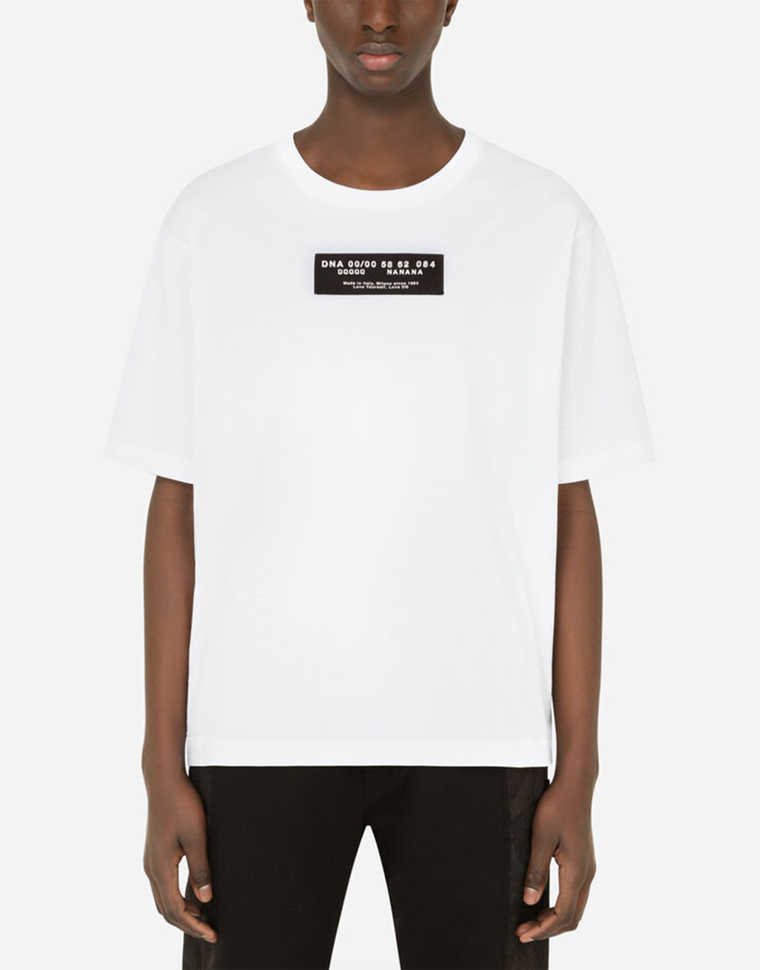 

2022SS DSQ Cotton T-shirt with rubberized patch Mens Designer T Shirts Summer Fashion Casual Streetwear Tops Short Sleeve Tee 0618, White