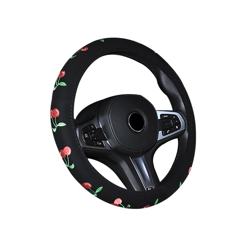 

Steering Wheel Covers Gift Car Decoration Soft Cover Anti Slip Seasons Household Fashionable Protective Interior Accessory For Woman