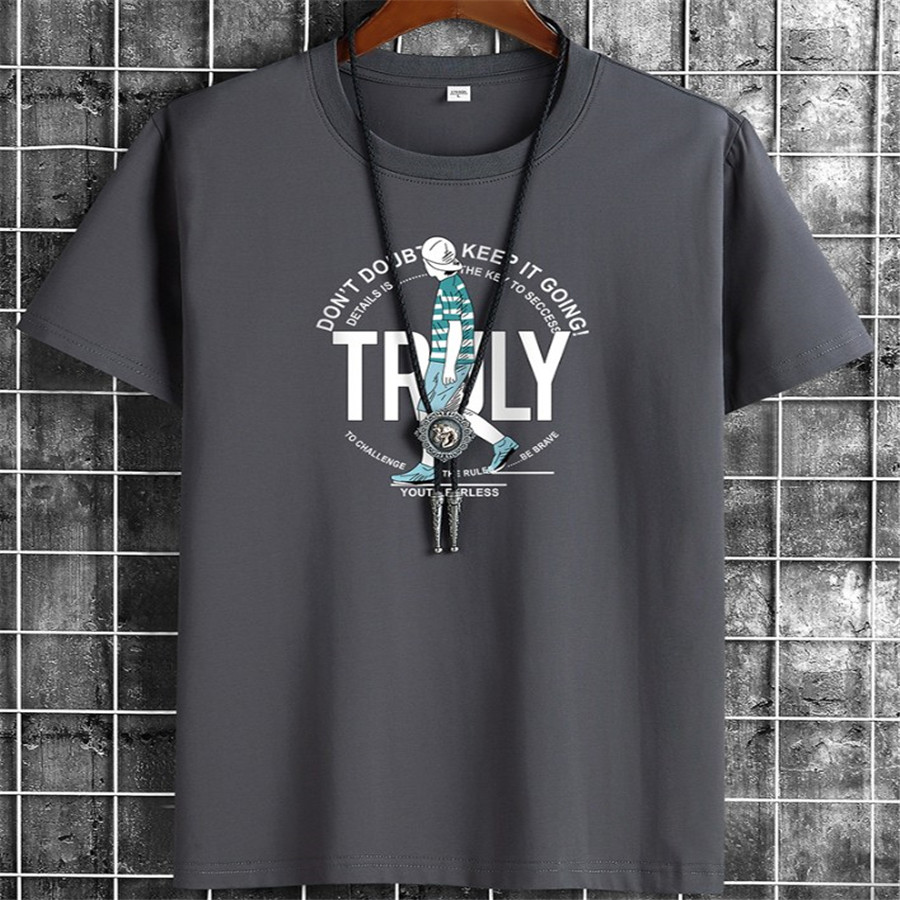 

Summer T Shirt for Men Clothing Fitness White O Neck Man Streetwear Casual T-shirt Male Oversized T-shirts Cotton Tees Size -6XL