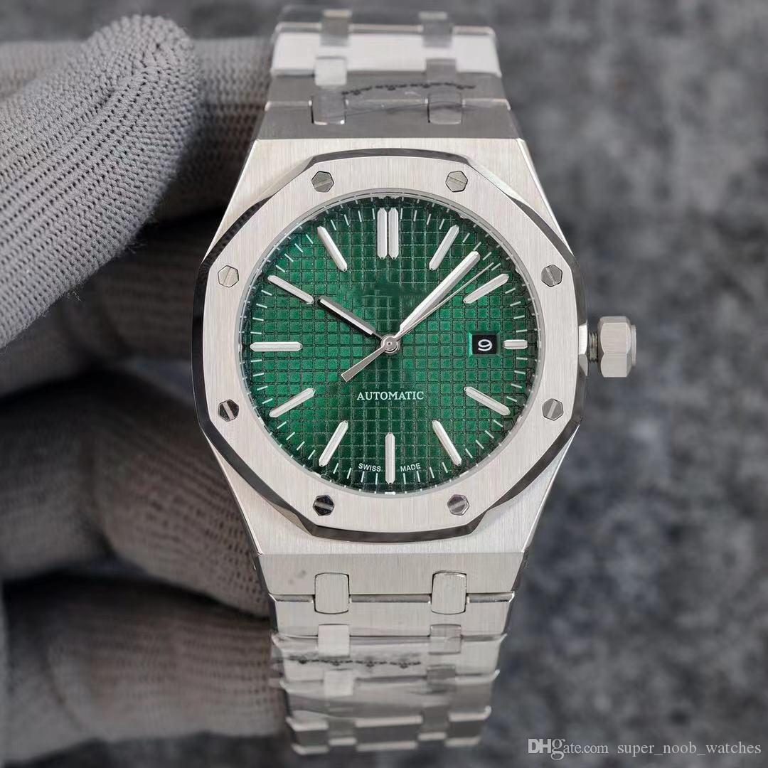 

Super V7 15500 41X12mm men's watches CAL.4302 Mechanical movement Stainless steel watchcase montre DE luxe High quality, Box