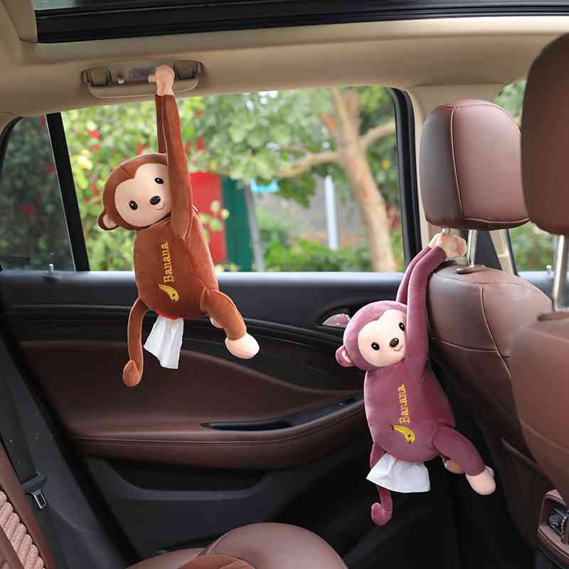 

Creative ton Plush cute toon car decoration hanging gift leather monkey
