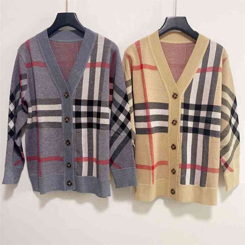 

2021ss designer Women wool sweater hoodie bbrye brand long-sleeved hoodie sweaters V-neck stripes knitted shirt Super elastic fashion womens design clothes Size SML, Supplementary price difference