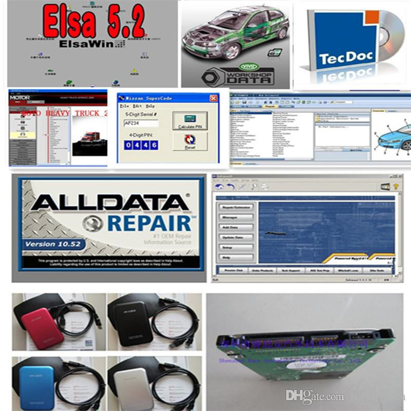 

Alldata All data 10.53 auto diagnostic tool software + heavy truck 49in1 with 1TB hdd