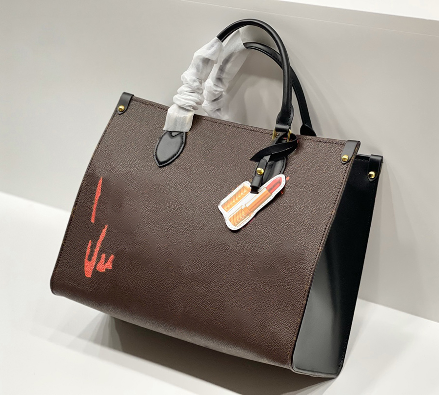 

ONTHEGO handbag luxury designer women bags ladies tote bag female handbags lady shoulder new large capacity brand classic printed leather coin purse high quality 05