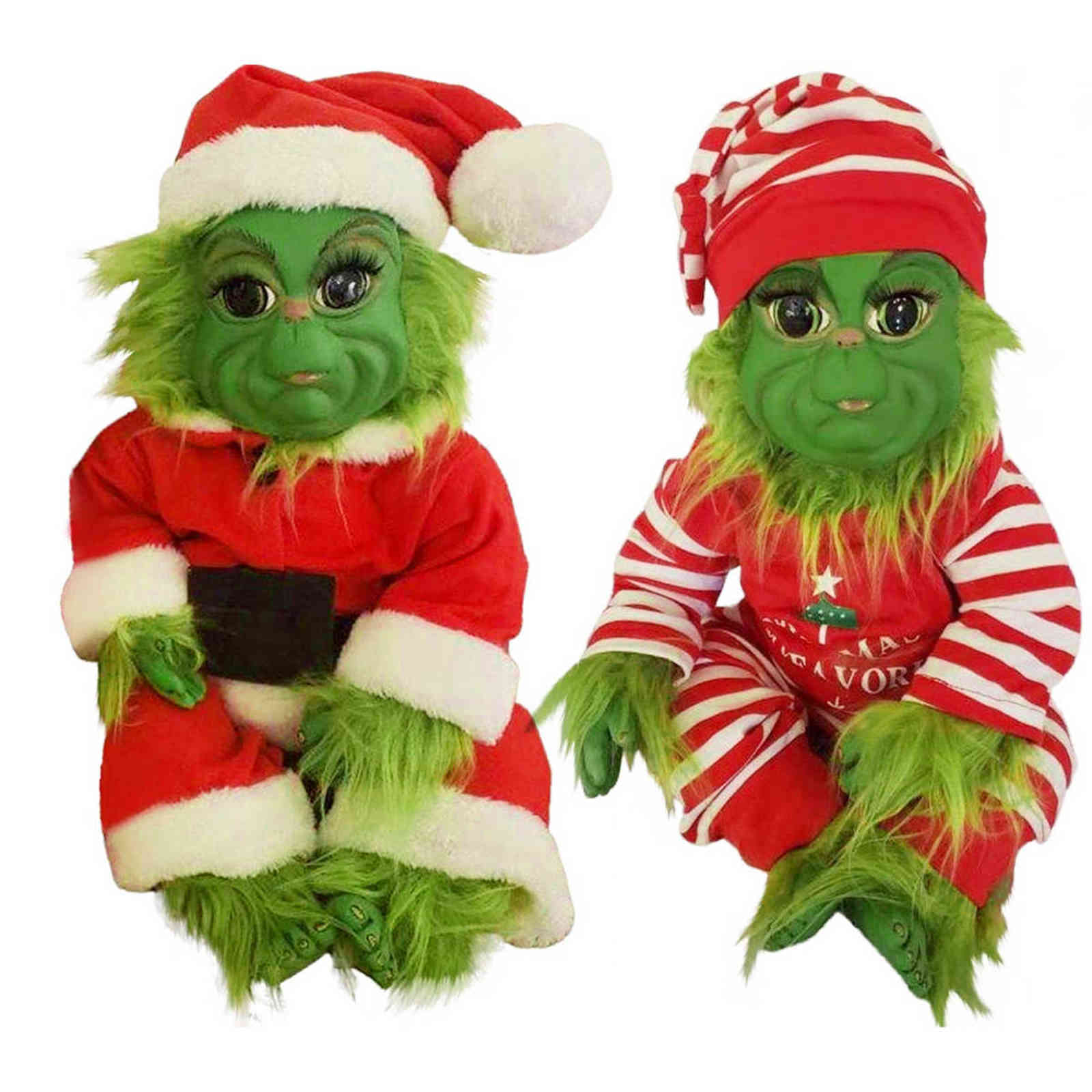 

Grinch Doll Cute Christmas Stuffed Plush Toy Xmas Gifts for Kids Home Decoration In Stock New Year 2022 H1102