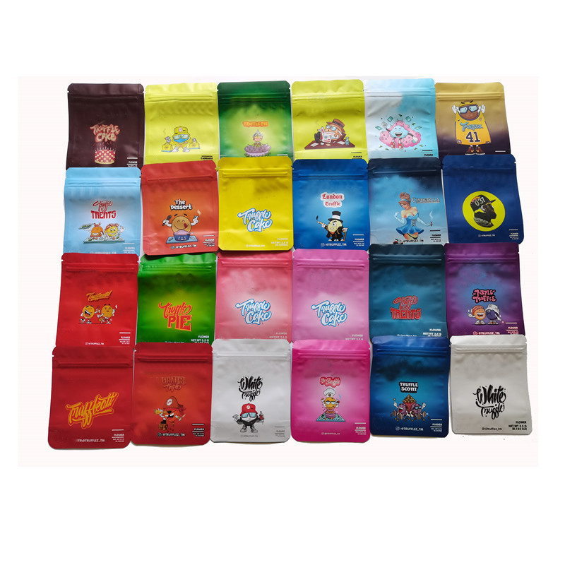 

White Trufflez Scotti Cake Pie Tiuffle Bag 3.5g smell Cookies childproof zipper package Flower Mylar
