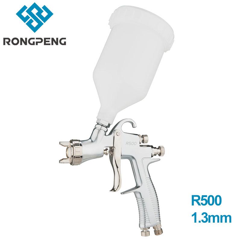 

Professional Spray Guns Rongpeng R500 1.3mm Nozzle LVLP Gun 600cc Cup Gravity Feed Airbrush For Car Finish Painting