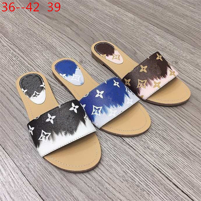 

2021 Summer Brand Designer women Flip flops Slipper Luxury Fashion Genuine Leather slides sandals Metal Chain Ladies Casual shoes EU36-EU42, Black